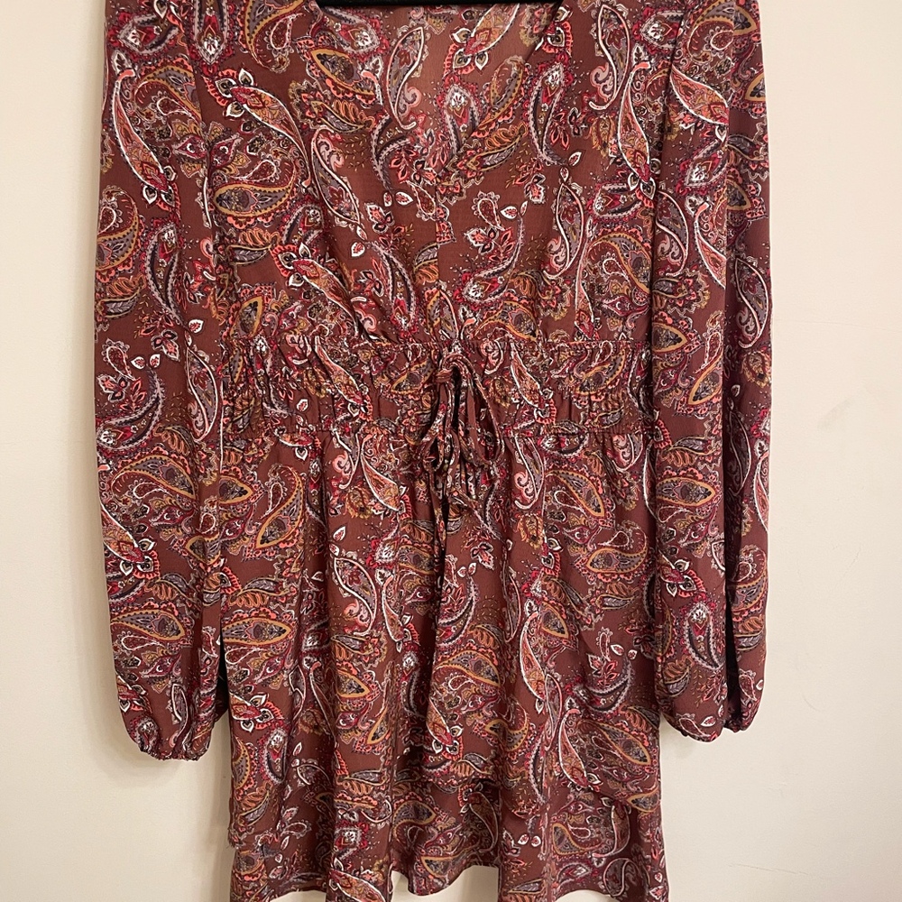 Bebop Paisley Dress Size Large
